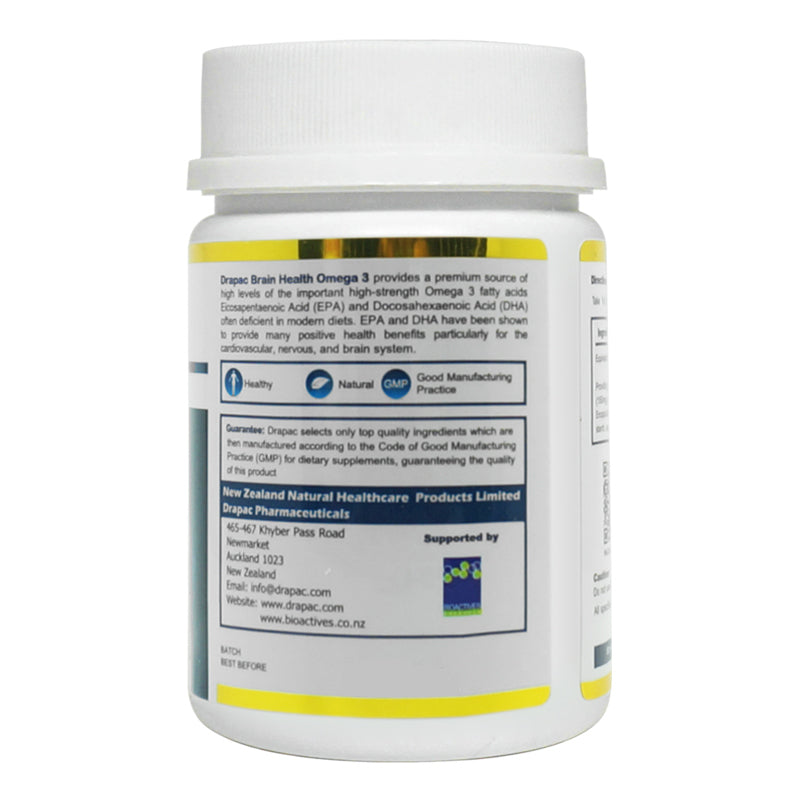 Drapac Premium Omega 3 Brain Health 80 Capsules