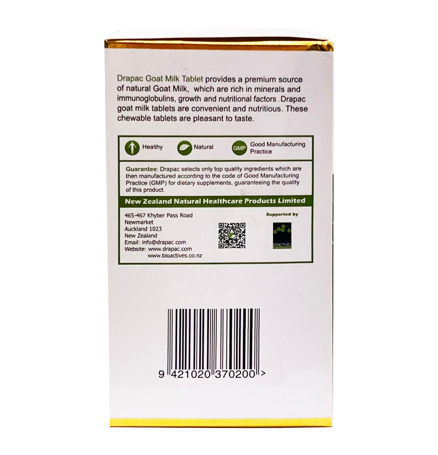 Drapac Goat Milk 500 Tablets