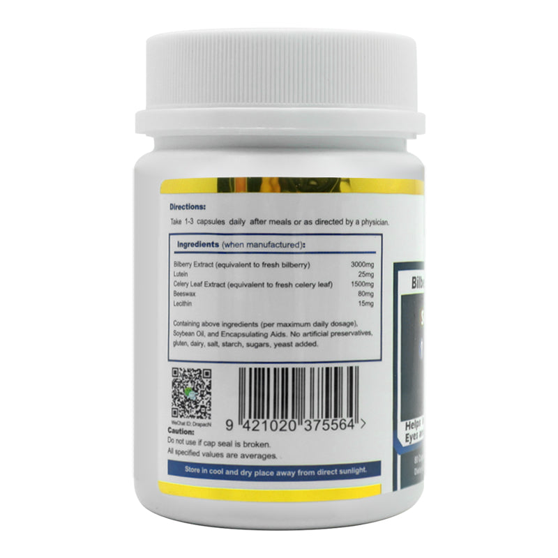 Drapac Bilberry-Lutein-Celery 80 Capsules