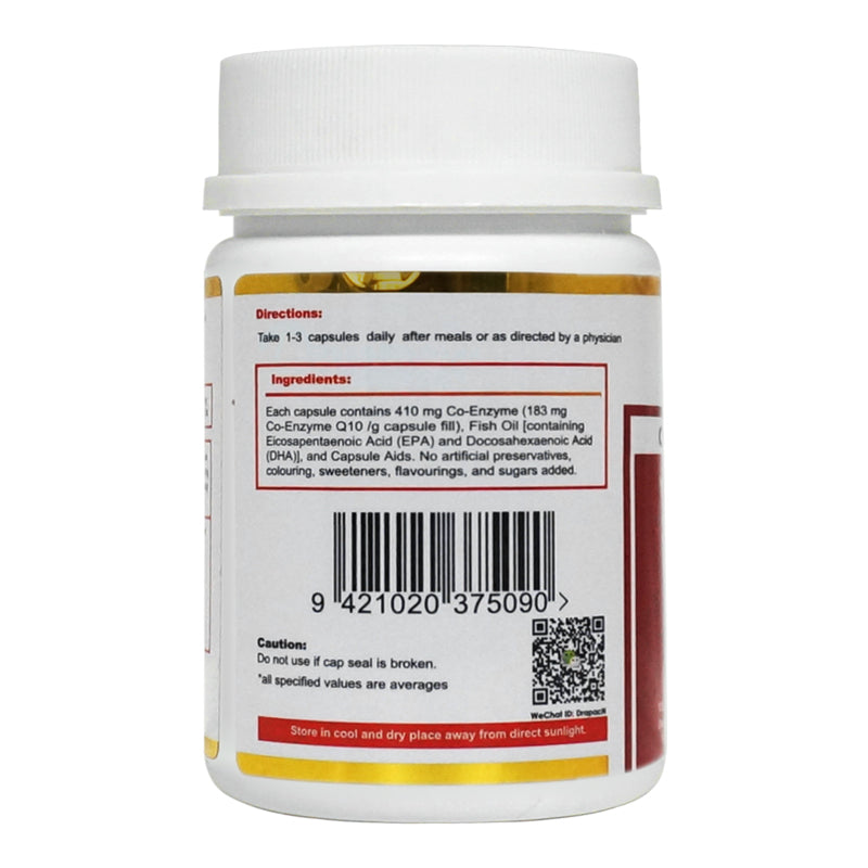 Drapac CoQ-EPA-DHA Max 100 Capsules