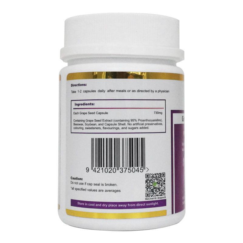 Drapac Premium Grape Seed 80 Capsules