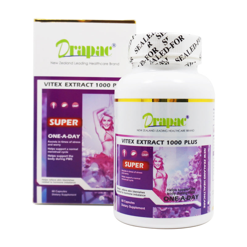 Drapac Super Vitex Extract 1000 Plus 60 Capsules