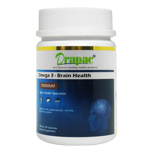 Drapac Premium Omega 3 Brain Health 80 Capsules
