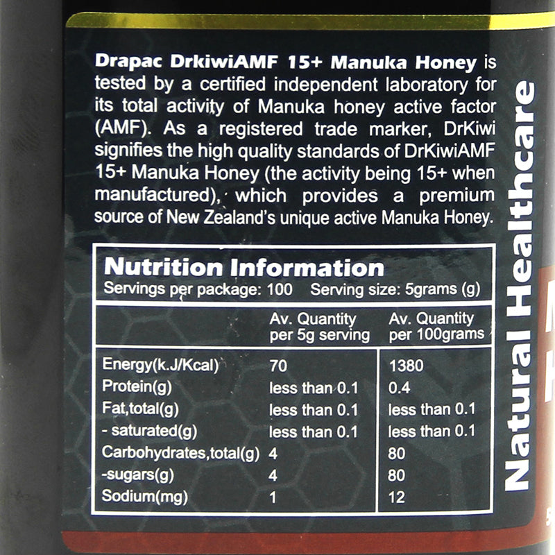 Drapac Manuka Honey DrKiwi AMF 15+ 500g